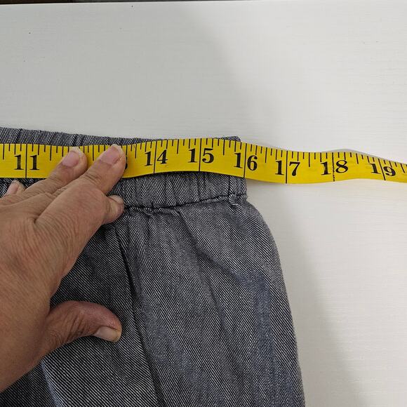 Mossimo Supply Co. Women's Blue Linen Blend Jogger Pants Sz M Casual Everyday - Picture 5 of 9